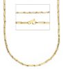 Immagine di Girocollo uomo a tubetto oro giallo 9k | 60 cm