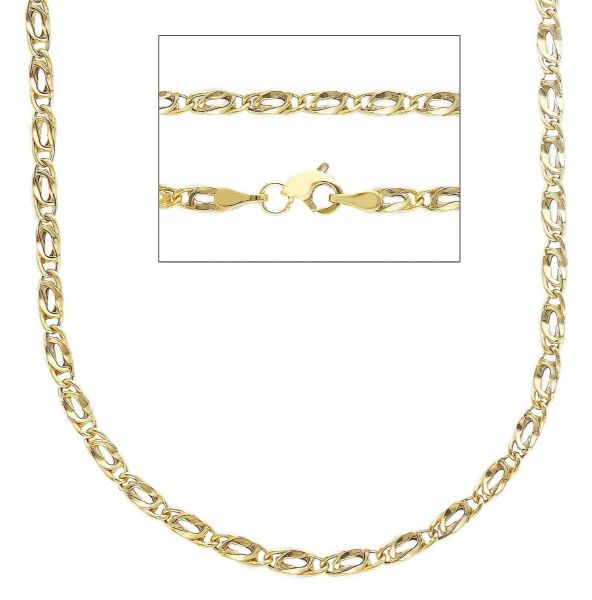 Immagine di Catena Pernice uomo donna oro giallo 9k | 50 cm