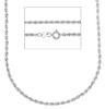 Imagen de Collar Cordón para mujer oro blanco 9k | 40 cm 