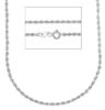 Imagen de Collar malla Cordón oro blanco 9k | 45 cm 