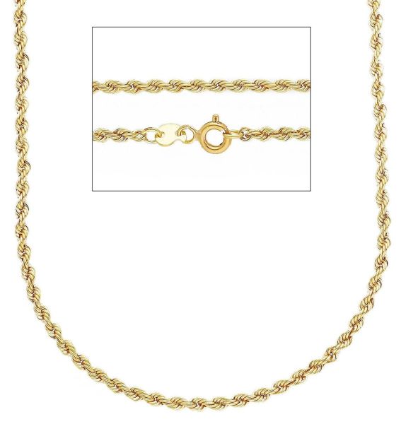 Imagen de Collar malla Cordón oro amarillo 9k | 50 cm 