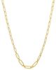 Picture of 9k yellow gold fancy link chain Necklace | 45 cm