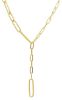 Picture of 9k yellow gold fancy link chain Necklace | 45 cm
