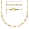 Immagine di Collana uomo donna Figaro oro giallo 9k | 45 cm
