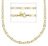 Immagine di Collana uomo donna Figaro oro giallo 9k | 50 cm