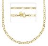 Immagine di Collana uomo donna Figaro oro giallo 9k | 55 cm