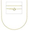 Picture of Solid 9k yellow gold Forzatina chain Necklace | 40 cm