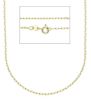 Picture of Solid 9k yellow gold Forzatina chain Necklace | 45 cm