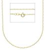 Imagen de Collar malla Forzada oro amarillo macizo 9k | 50 cm 