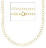 Picture of Solid 9k yellow gold Giotto chain Necklace | 40 cm