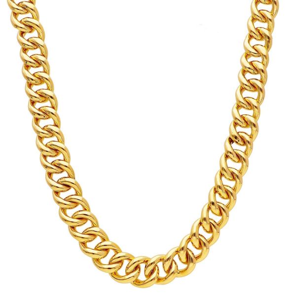 Immagine di Collana maglia Groumette oro giallo 18k | 45 cm 