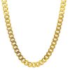 Picture of 18k yellow gold Cuban link chain Necklace | 50 cm