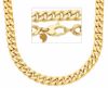 Immagine di Collana Cubana uomo donna oro giallo 9k | 50 cm