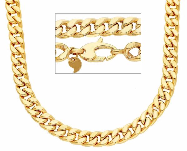 Immagine di Collana Cubana uomo donna oro giallo 9k | 50 cm