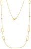 Immagine di Collana lunga maglia fantasia oro giallo 18k | 80 cm 