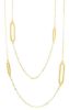 Imagen de Cadena Barbada larga oro amarillo 18k | 90 cm 