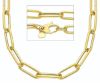 Imagen de Collar largo Paperclip oro amarillo 18k | 80 cm 