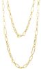 Imagen de Collar largo Jaseron alternada oro amarillo 18k | 80 cm 