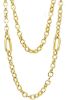 Imagen de Collar largo Jaseron alternada oro amarillo 18k | 80 cm 