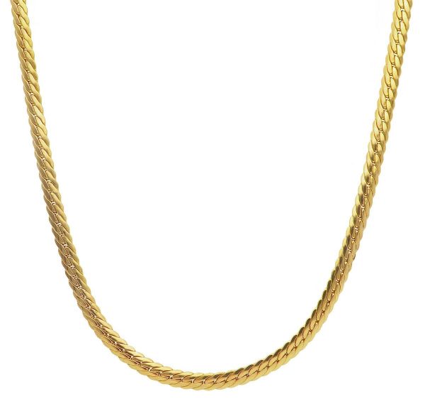 Immagine di Collana maglia Serpente piatta oro giallo 9k | 45 cm 