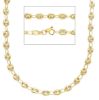 Picture of 9k yellow gold Mariner chain Necklace | 45 cm