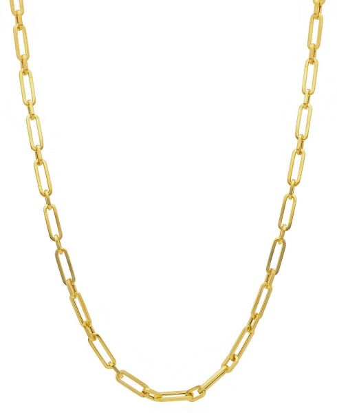 Immagine di Collana Paperclip alternata oro giallo 9k | 45 cm 