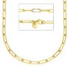 Imagen de Collar malla Paperclip oro amarillo 9k | 80 cm 