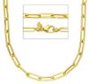Imagen de Collar malla Paperclip oro amarillo 9k | 50 cm 