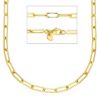 Imagen de Collar malla Paper Clip oro amarillo 9k | 50 cm 
