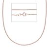 Picture of Solid 9k rose gold Cable link Necklace | 40 cm