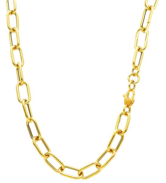 Picture of 18k yellow gold Cable Necklace | 45 cm