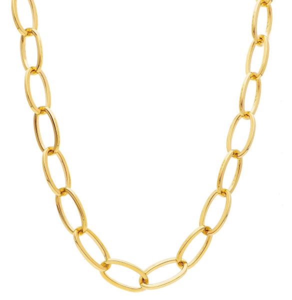 Immagine di Collana Jaseron da donna oro giallo 18k | 45 cm 