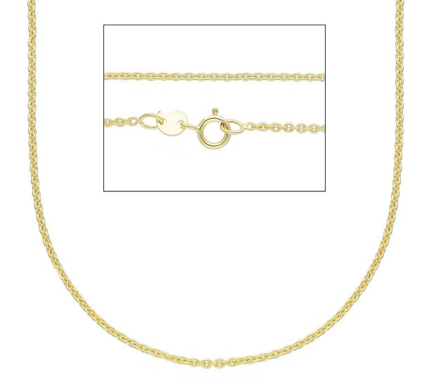 Immagine di Collana Belcher oro massiccio giallo 9k | 45 cm 