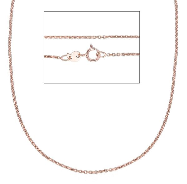Imagen de Collar Rolò oro rosa macizo 9k | 45 cm 