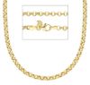 Picture of 9k yellow gold Cable Necklace | 60 cm
