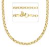 Imagen de Collar Rolò para hombre y mujer oro amarillo 9k | 50 cm 