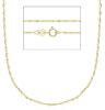 Picture of Solid 9k yellow gold Singapore Necklace | 40 cm