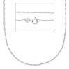 Imagen de Collar Singapur oro blanco macizo 9k | 45 cm 