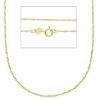 Immagine di Collana maglia Singapore oro massiccio giallo 9k | 45 cm 