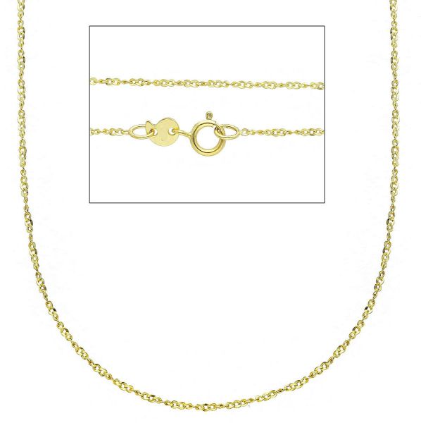 Immagine di Collana maglia Singapore oro massiccio giallo 9k | 45 cm 