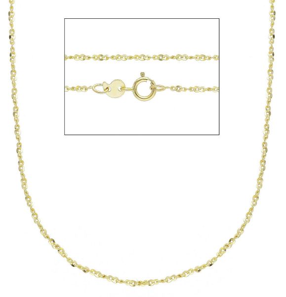 Imagen de Cadena Singapur oro amarillo macizo 9k | 45 cm 