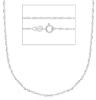 Imagen de Cadena Singapur oro blanco macizo 9k | 50 cm 