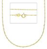Picture of Solid 9k yellow gold Singapore Necklace | 50 cm