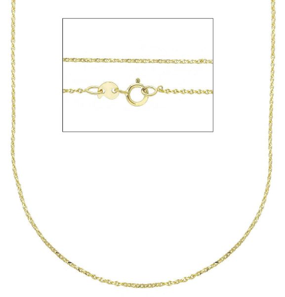 Imagen de Collar eslabón Espiga oro amarillo macizo 9k | 40 cm 