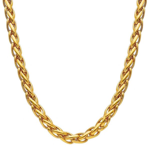Immagine di Collana maglia Spiga oro giallo 18k | 45 cm 