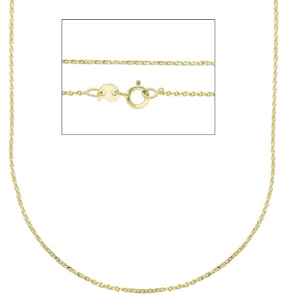 Imagen de Collar eslabón Espiga oro amarillo macizo 9k | 45 cm 