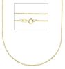 Imagen de Collar eslabón Espiga oro amarillo macizo 9k | 50 cm 