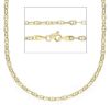 Picture of 9k yellow gold Anchor chain Necklace | 45 cm