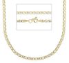 Imagen de Collar eslabón Calabrote oro amarillo 9k | 50 cm 