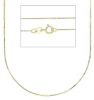 Picture of Solid 9k yellow gold Box chain Necklace | 45 cm